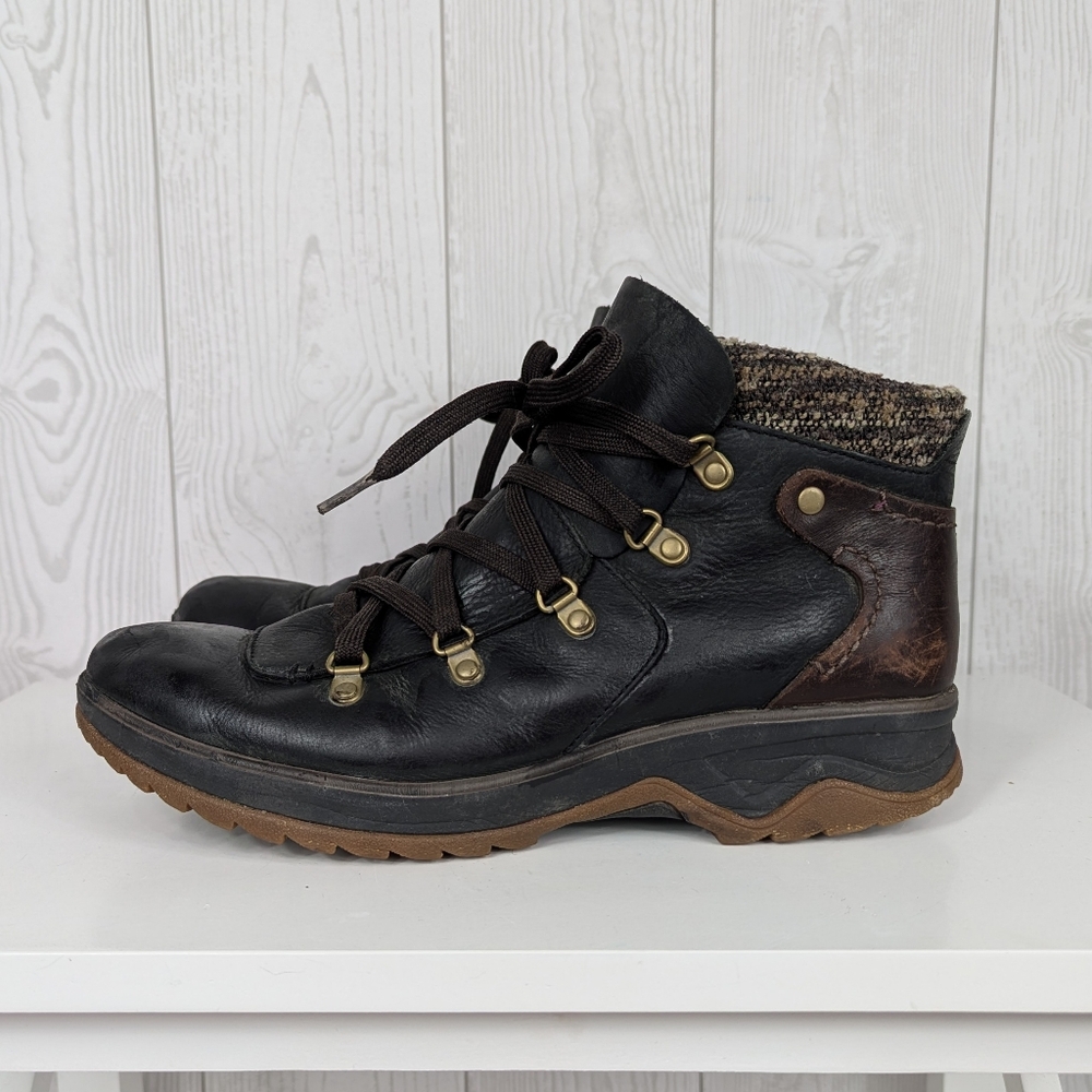 Merrell Eventyr Bluff Fashion Hiking Boots Size 9 Women's Black Brown Leather - Picture 8 of 13
